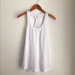 Racerback Tank In Pure White...